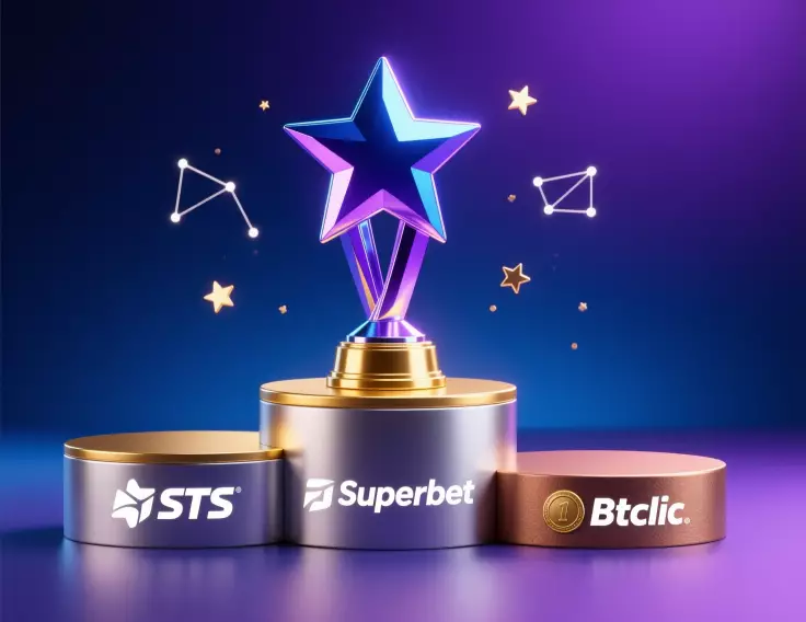 Ranking najlepszych bukmacherów w Polsce - podium zwycięzców STS, Superbet, Betclic