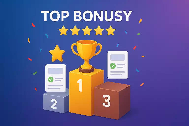 Ranking najlepszych bonusów powitalnych 2025 - podium z najlepszymi ofertami bukmacherów